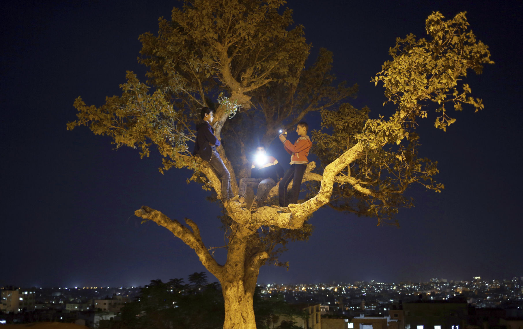 Mideast Palestinian Super Moon